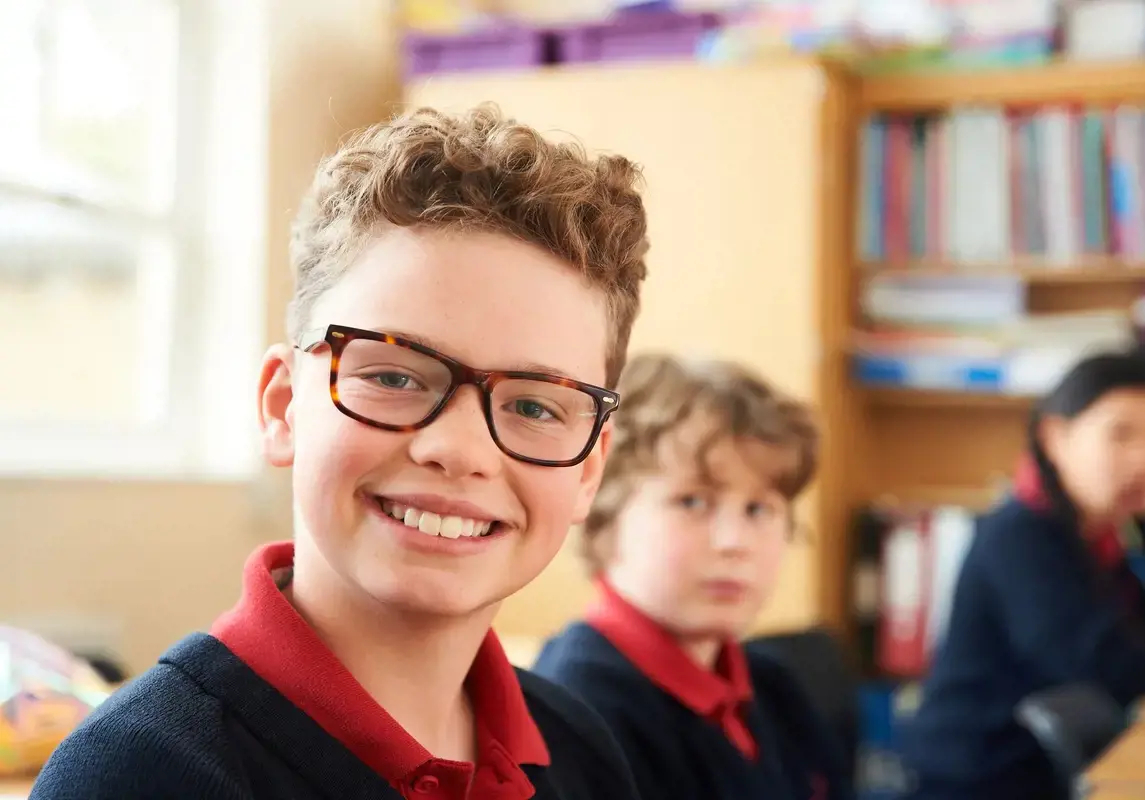 Boy in classroom