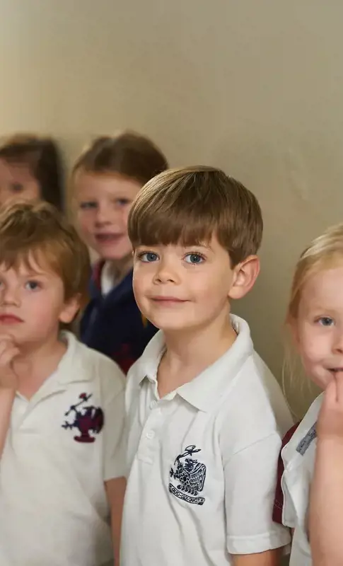 Group of nursery children