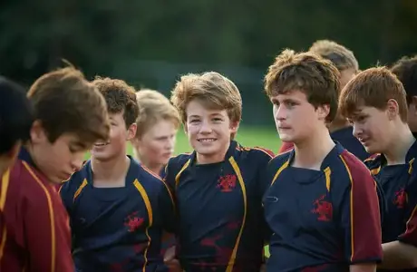 Rendcomb College students playing sports