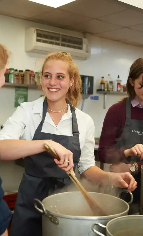 Student cooking