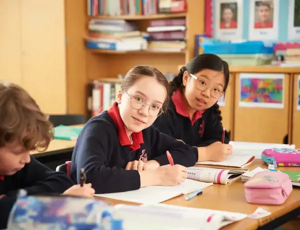 Junior School pupils in class