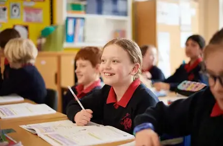 Rendcomb College pupil in class