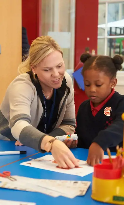 Pupil with EYFS Teacher